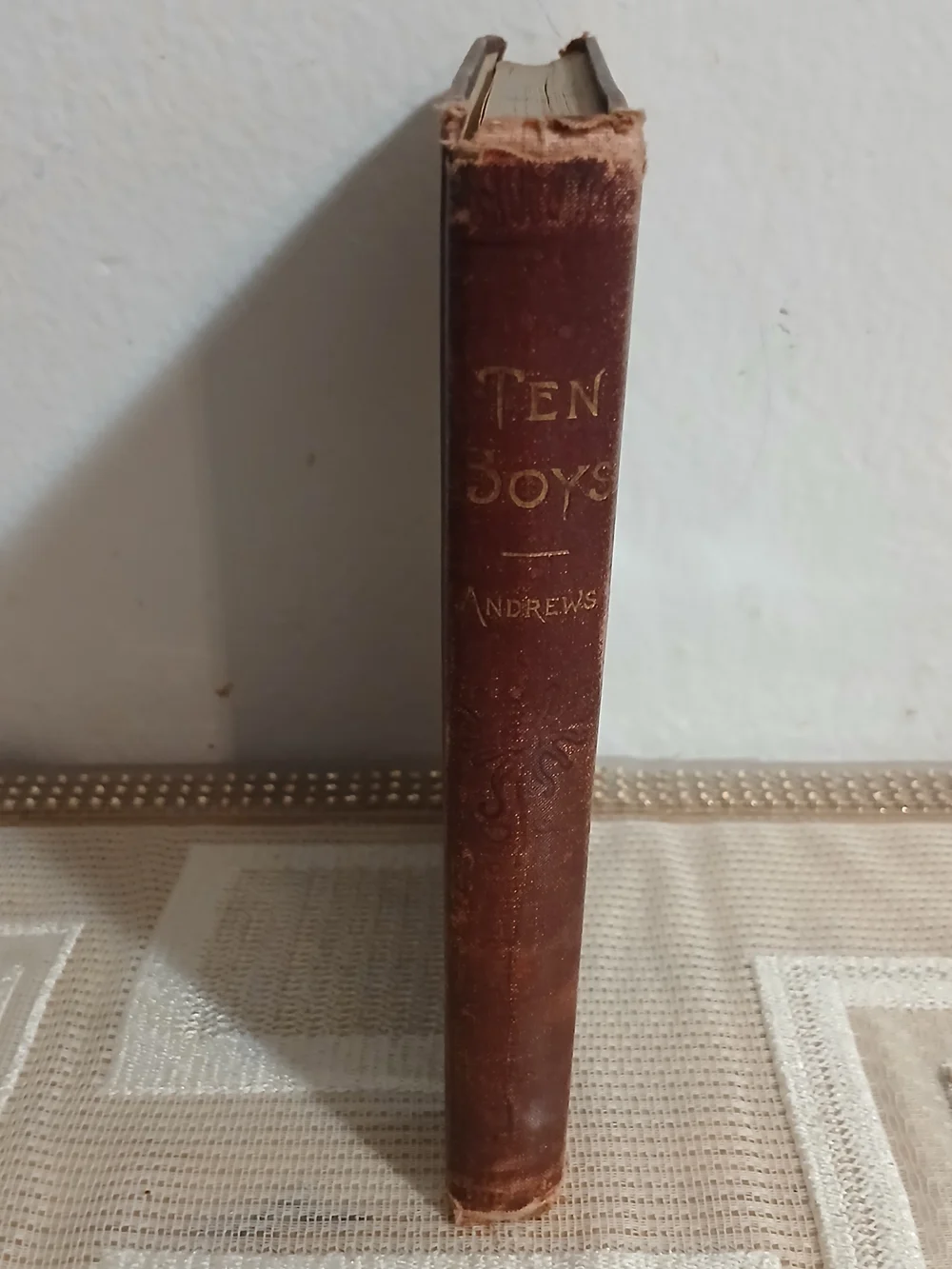 1898 TEN BOYS WHO LIVED ON THE ROAD FROM LONG AGO Jane Andrews Book Antique